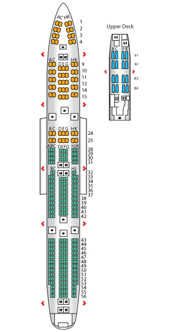 lufthansa 747 8i seat map